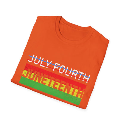 Juneteenth and July Fourth Celebration T-Shirt, Unisex Tee for Summer, Events, Independence Day, African American Heritage
