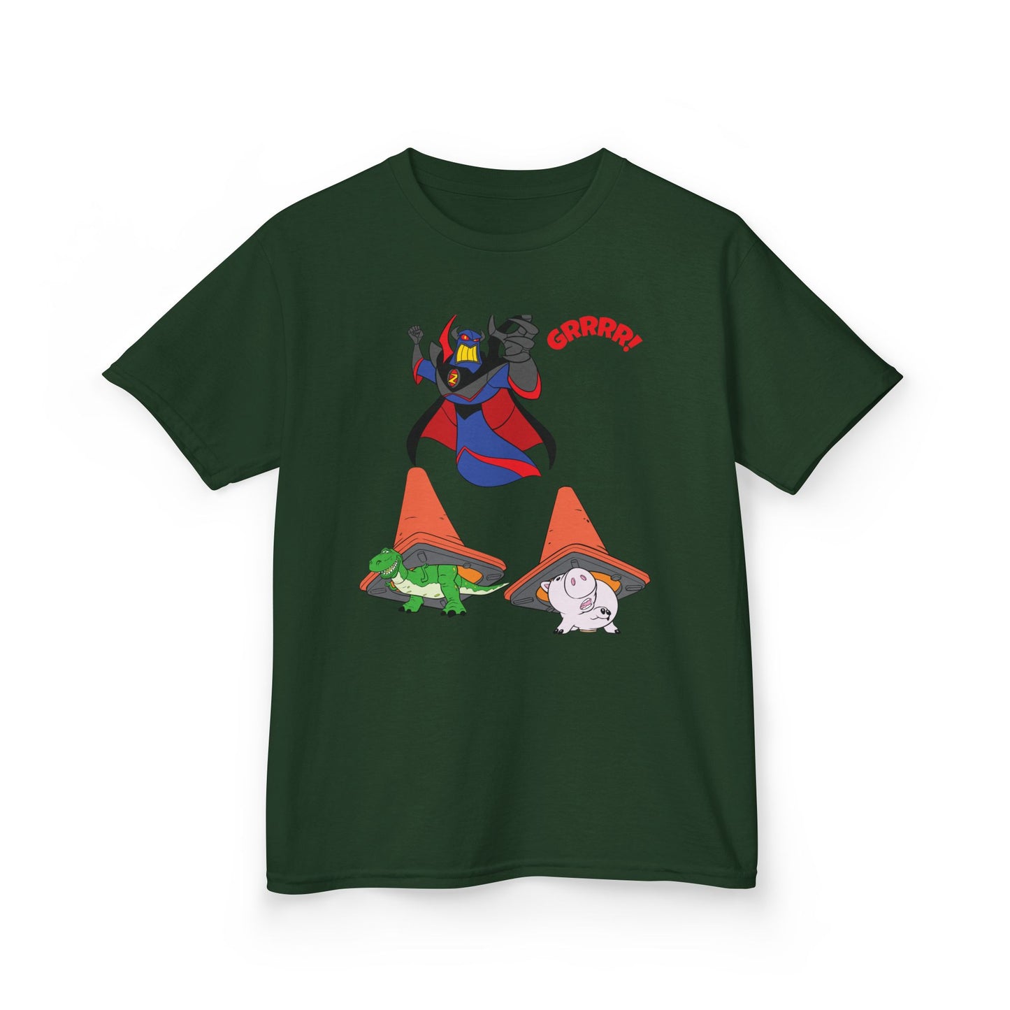 Kids Cartoon Battle Tee - Fun & Unique Grrr! Design