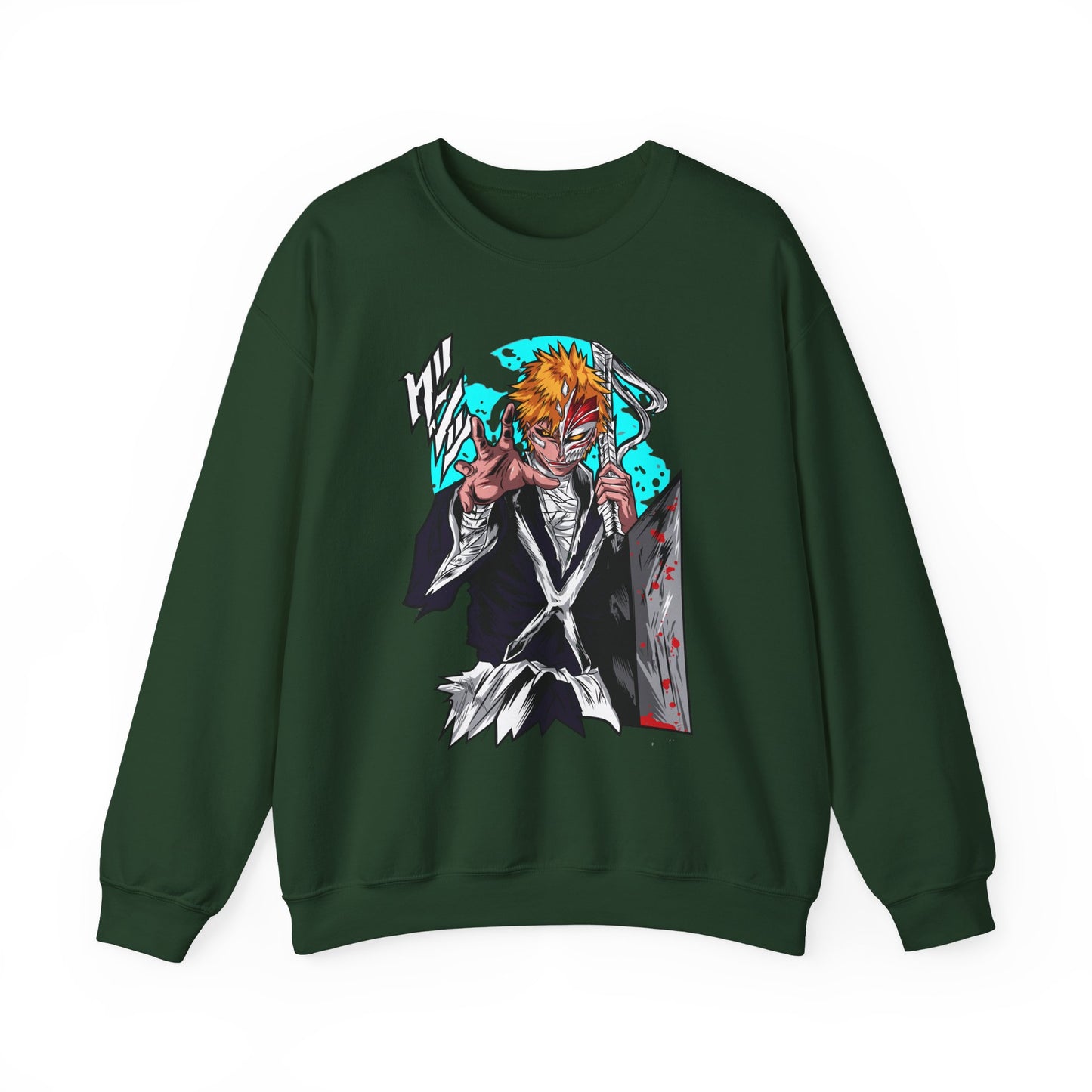 Anime Demon Slayer-Inspired Crewneck Sweatshirt — Ichigo-Style Character Art