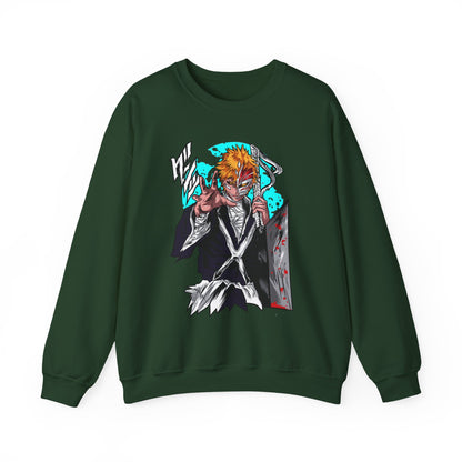 Anime Demon Slayer-Inspired Crewneck Sweatshirt — Ichigo-Style Character Art