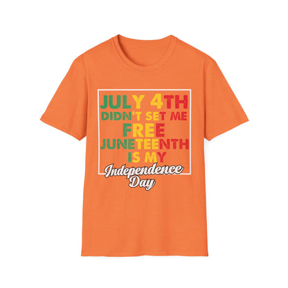 Juneteenth Independence T-Shirt, Celebrate Freedom, Unisex Tee, African American Heritage, July 4th Alternative Shirt, Gift Idea
