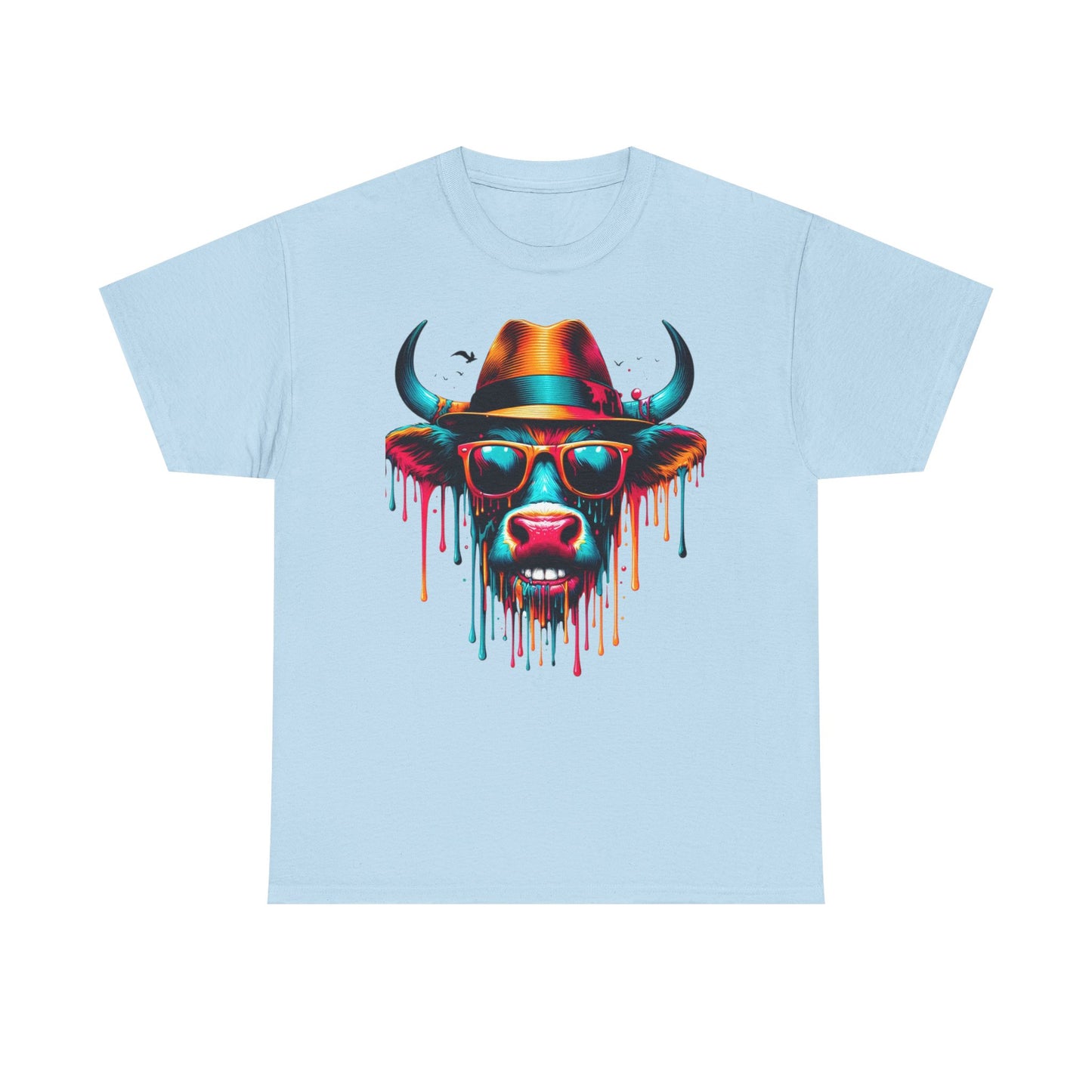 Cool Cow Graphic Unisex Heavy Cotton Tee - Fun Party T-Shirt