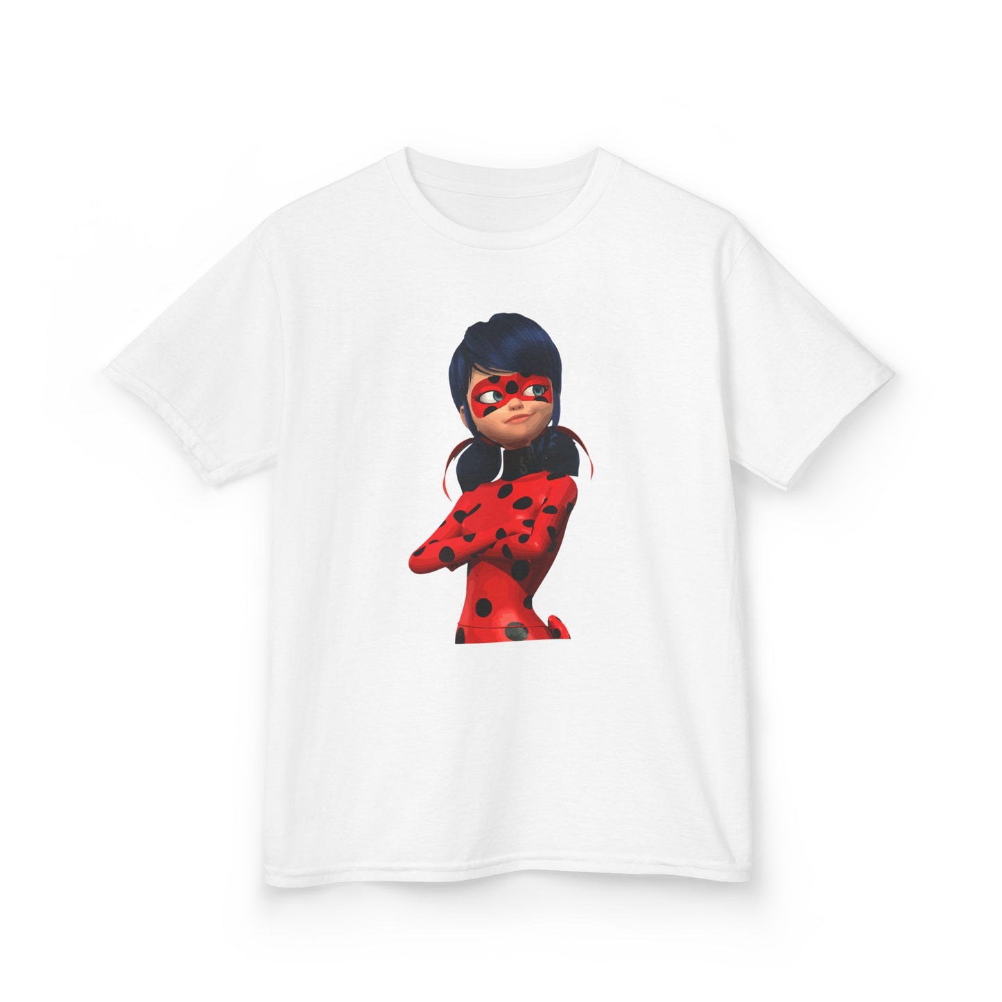 Cool Ladybug Superhero Kids Heavy Cotton Tee | Fun and Playful Design for Young Heroes