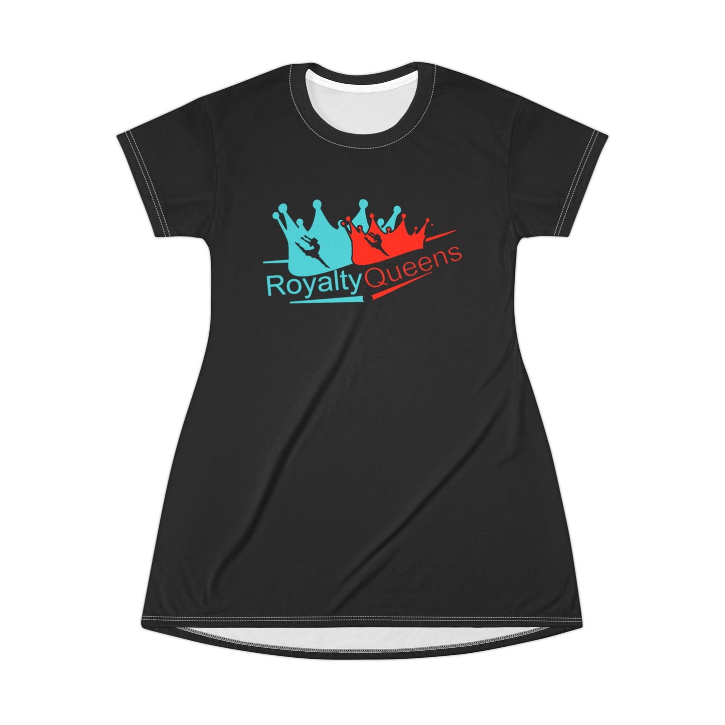 Royalty Queens T-Shirt Dress - Fun & Stylish Casual Wear for Queens