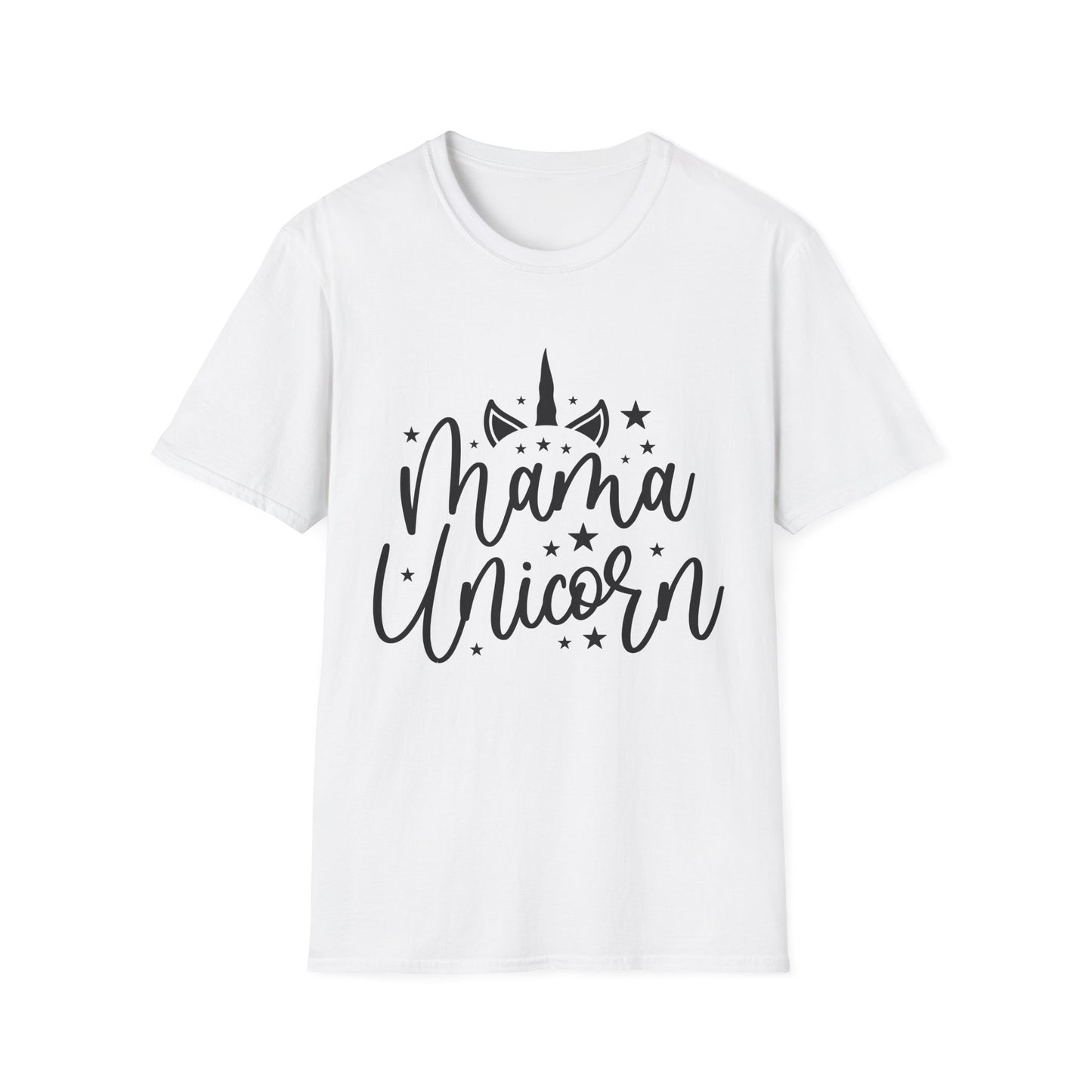 Mama Unicorn Unisex Softstyle T-Shirt – Perfect Gift for Moms, Magical Occasions & Everyday Wear