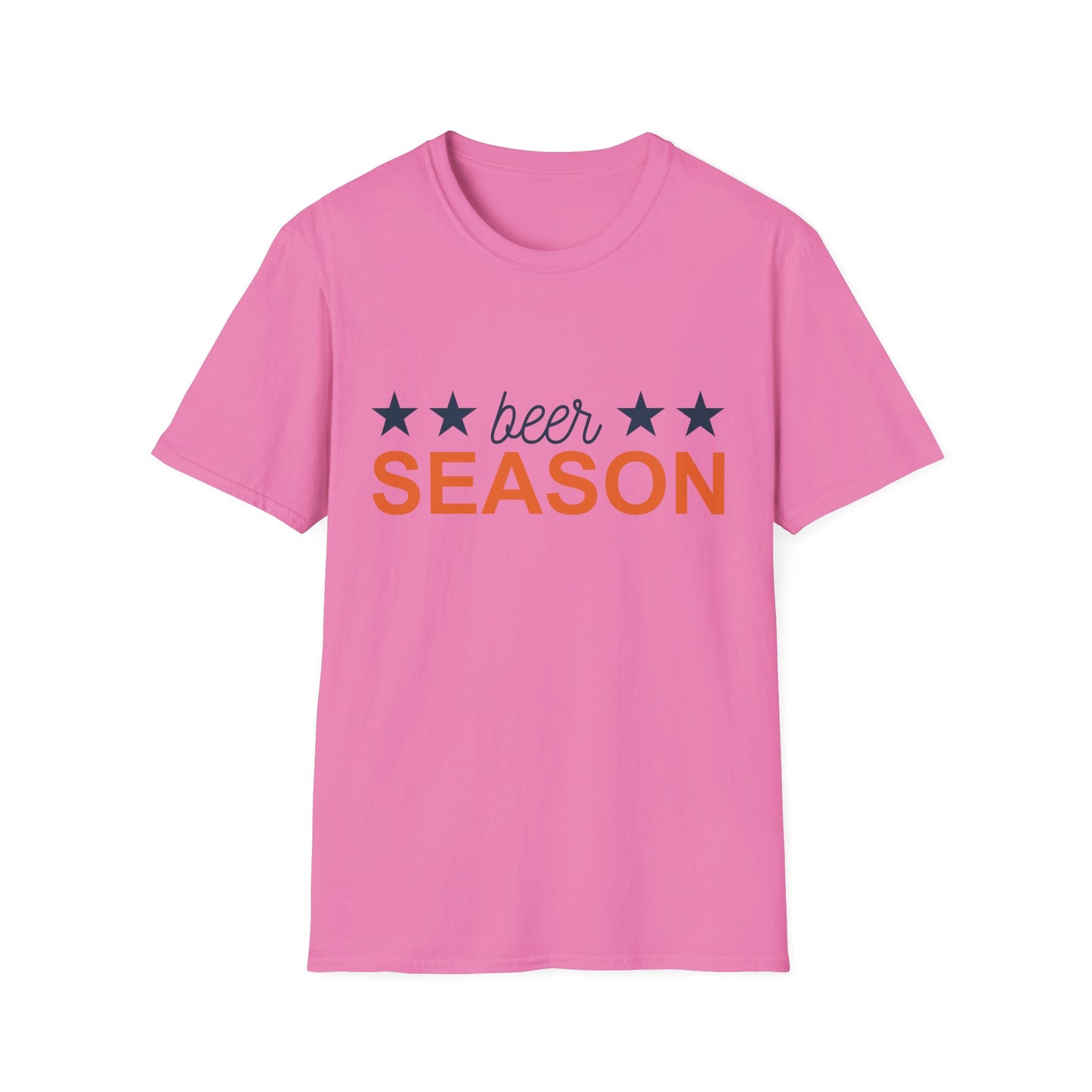 Beer Season Unisex Softstyle T-Shirt, Funny T-Shirt for Beer Lovers, Gift for Friends, Custom Apparel, Summer BBQ Outfit, Casual Wear