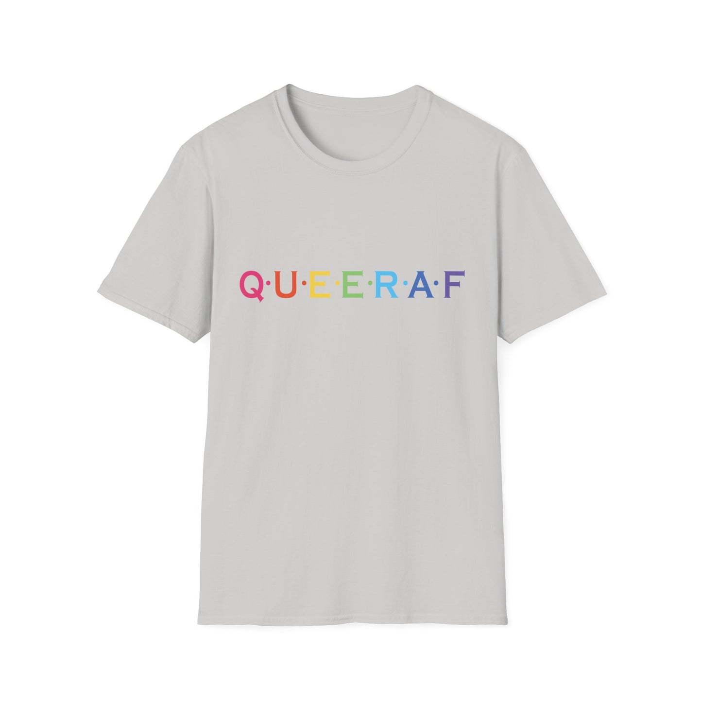 Pride-Inspired Unisex T-Shirt - QUEERAF Graphic Tee for LGBTQ+ Celebrations, Everyday Wear, Gift for Supporters, Inclusive Fashion