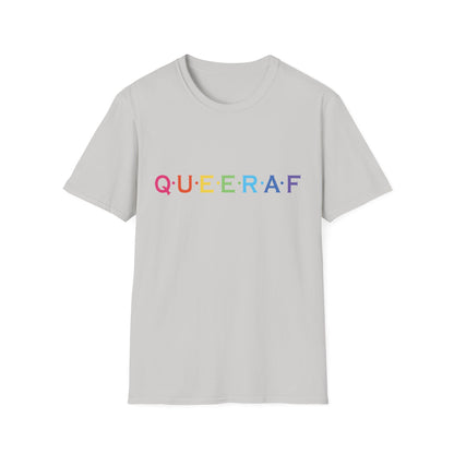 Pride-Inspired Unisex T-Shirt - QUEERAF Graphic Tee for LGBTQ+ Celebrations, Everyday Wear, Gift for Supporters, Inclusive Fashion