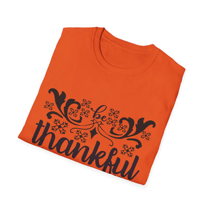 Thankful Unisex Softstyle T-Shirt - Fall Fashion, Thanksgiving Gift, Casual Wear, Gratitude Tees, Everyday Comfort