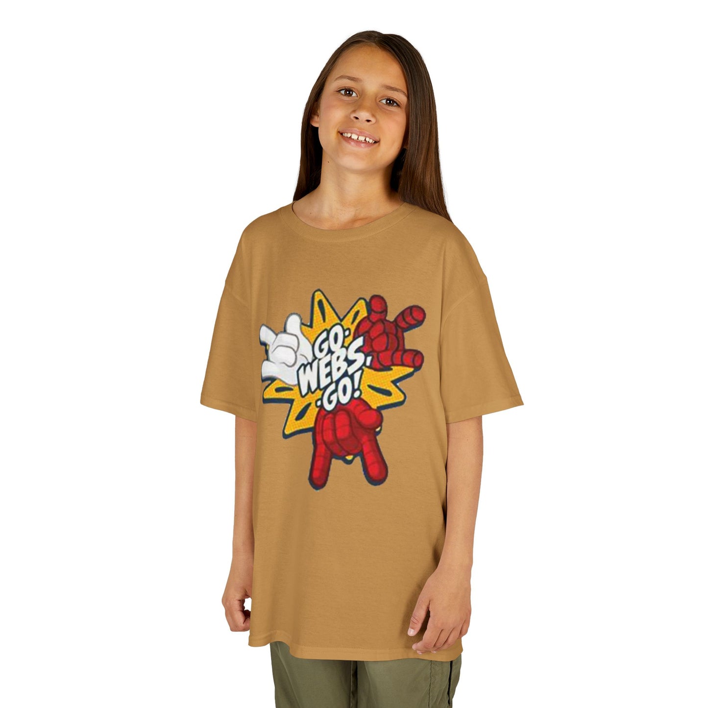 Kids Superhero Graphic Tee - Go Webs Go!