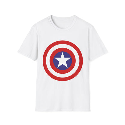 Captain-Inspired Unisex Softstyle T-Shirt, Superbowl Fan Tee, Superhero Gift, Comic Birthday Shirt, Casual Everyday Wear, Graphic Crew [...]