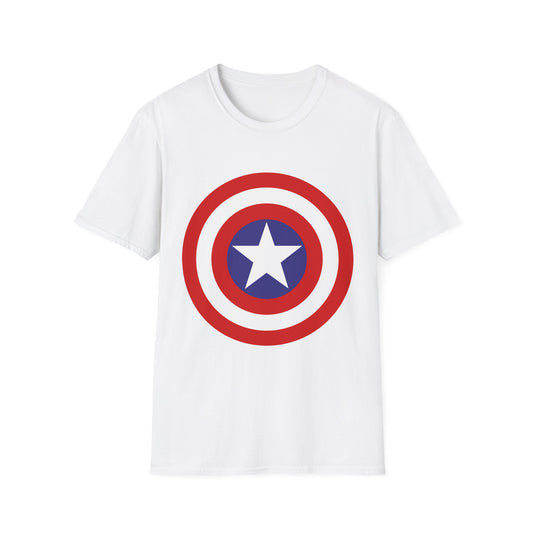 Captain-Inspired Unisex Softstyle T-Shirt, Superbowl Fan Tee, Superhero Gift, Comic Birthday Shirt, Casual Everyday Wear, Graphic Crew [...]