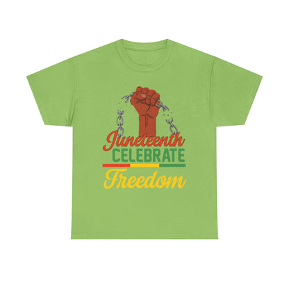 Juneteenth Freedom Tee, Celebrate Freedom Shirt, Unisex Cotton T-Shirt, Black History Month Apparel, Equality and Justice Top