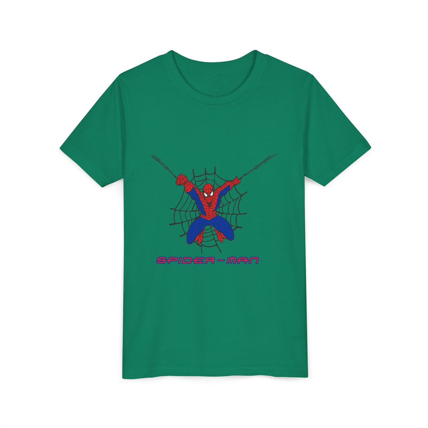 Spider-Man Youth Short Sleeve Tee - Fun Graphic Tee for Kids, Superhero Shirt, Birthday Gift, Comic Theme Apparel, Playtime Wear