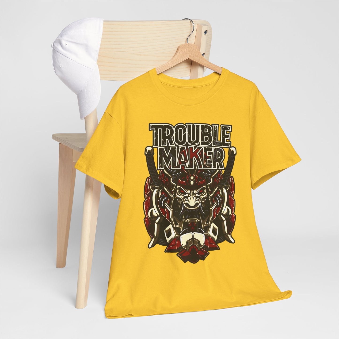 Trouble Maker Graphic Tee - Unisex Heavy Cotton Shirt for Rebels and Mischiefs