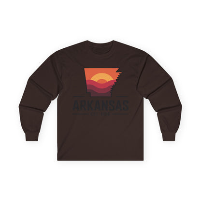 Arkansas Sunset Long Sleeve Tee — AR State Est. 1836