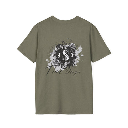Inspirational Unisex Softstyle T-Shirt - "Time is Money" Statement Tee for Financial Motivators