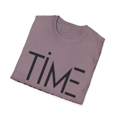 Minimalist Time Design Unisex T-Shirt, Casual Wear, Gift for Him/Her, Everyday Style, Graphic Tee, Modern Apparel