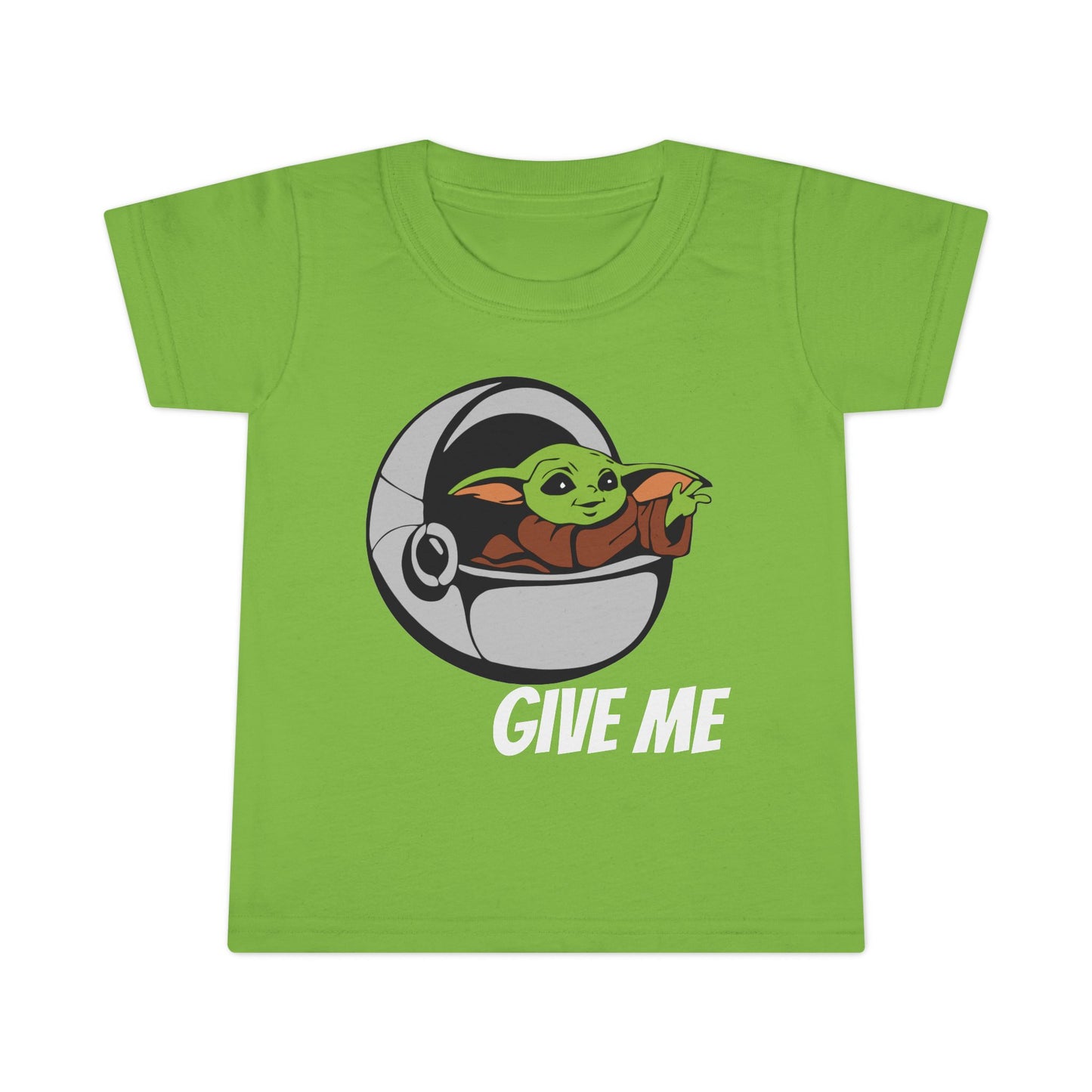 Cute Baby Yoda Toddler T-Shirt - 'Give Me' Design
