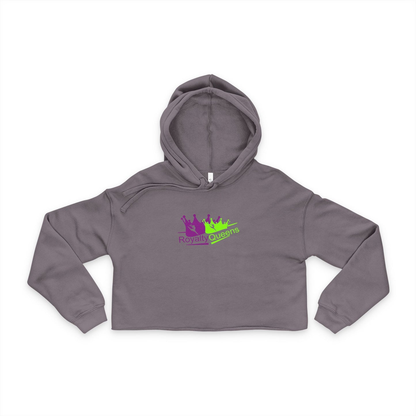 Colorful Women's Cropped Hoodie - Retro Queens Design