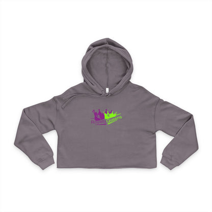 Colorful Women's Cropped Hoodie - Retro Queens Design