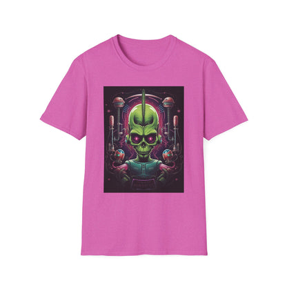 Alien Invader Graphic Unisex Softstyle T-Shirt