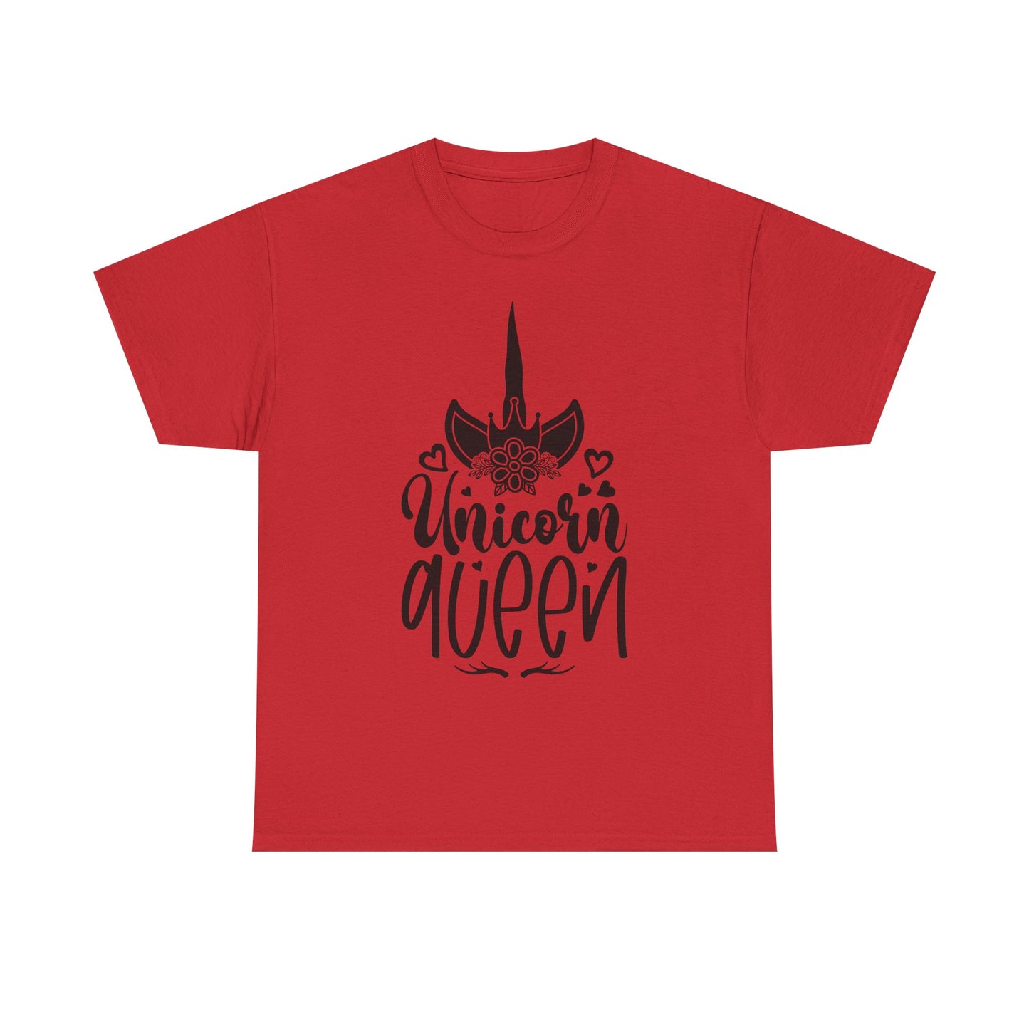 Unicorn Queen Unisex Heavy Cotton Tee - Fun and Playful Graphic T-Shirt for Unicorn Lovers