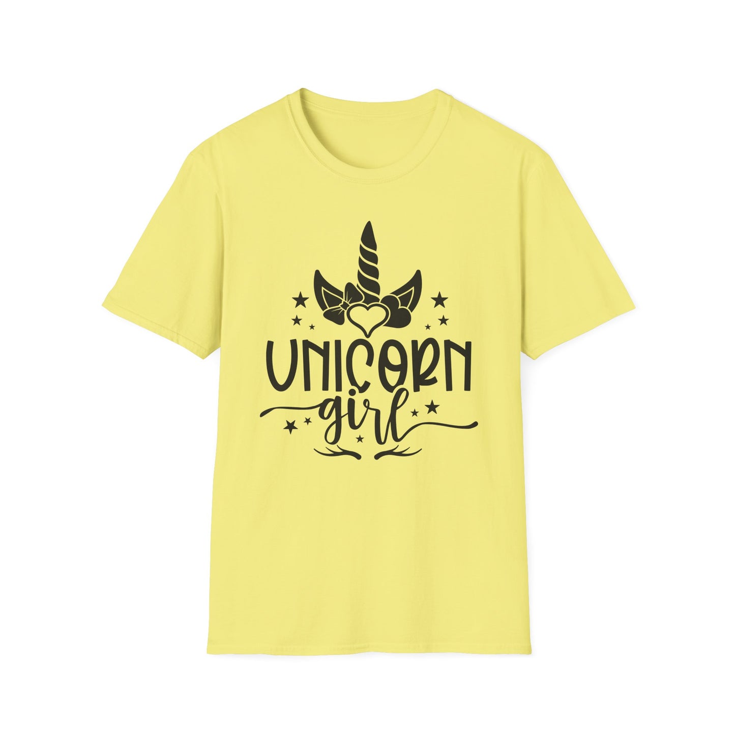 Unicorn Girl Softstyle T-Shirt for Kids & Teens - Cute Fantasy Tee
