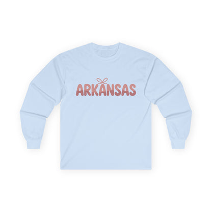 Arkansas Script Long Sleeve Tee