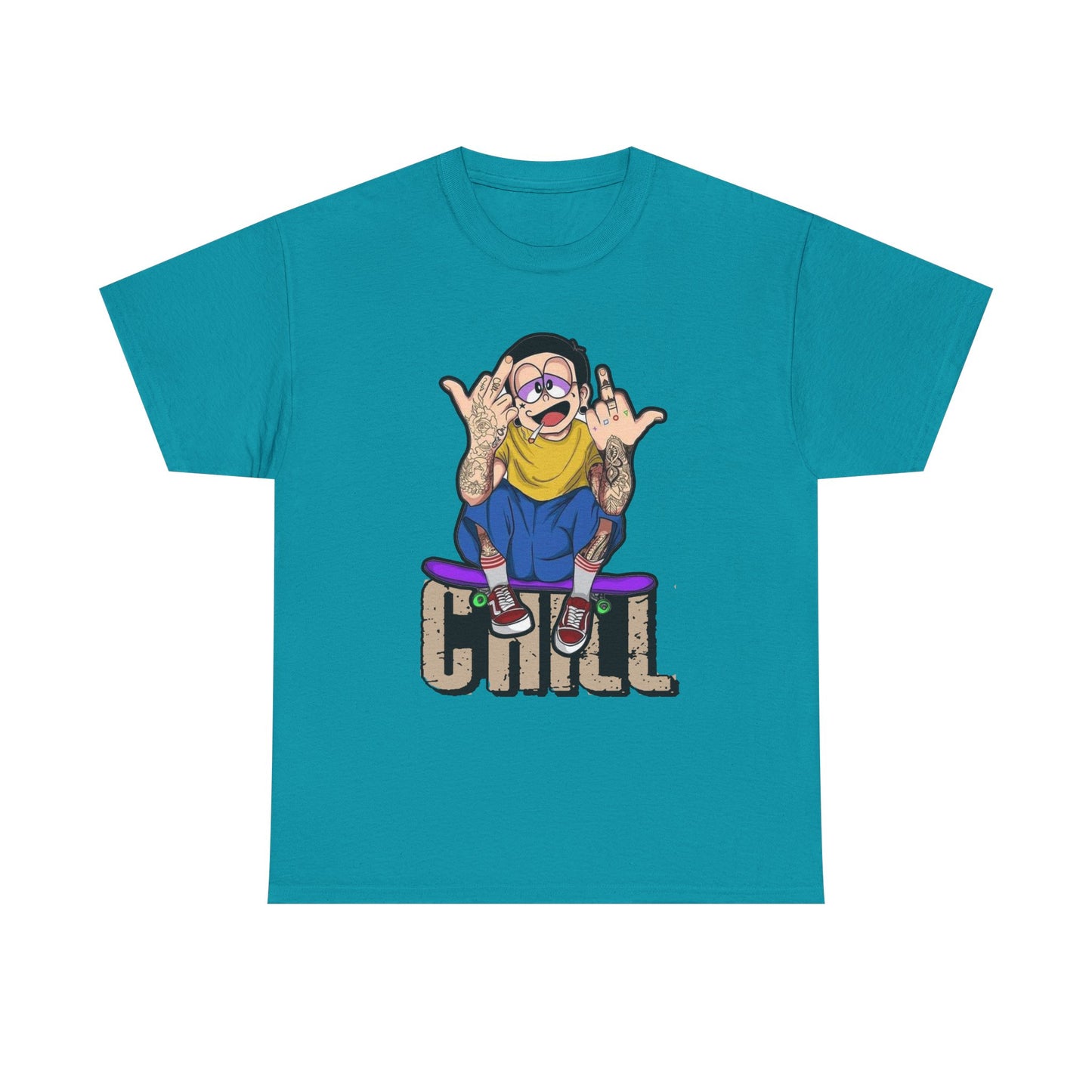 Chill Vibes Unisex Heavy Cotton Tee – Perfect for Relaxed Days