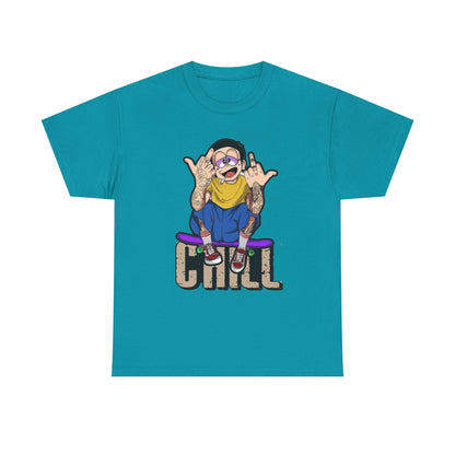 Chill Vibes Unisex Heavy Cotton Tee – Perfect for Relaxed Days