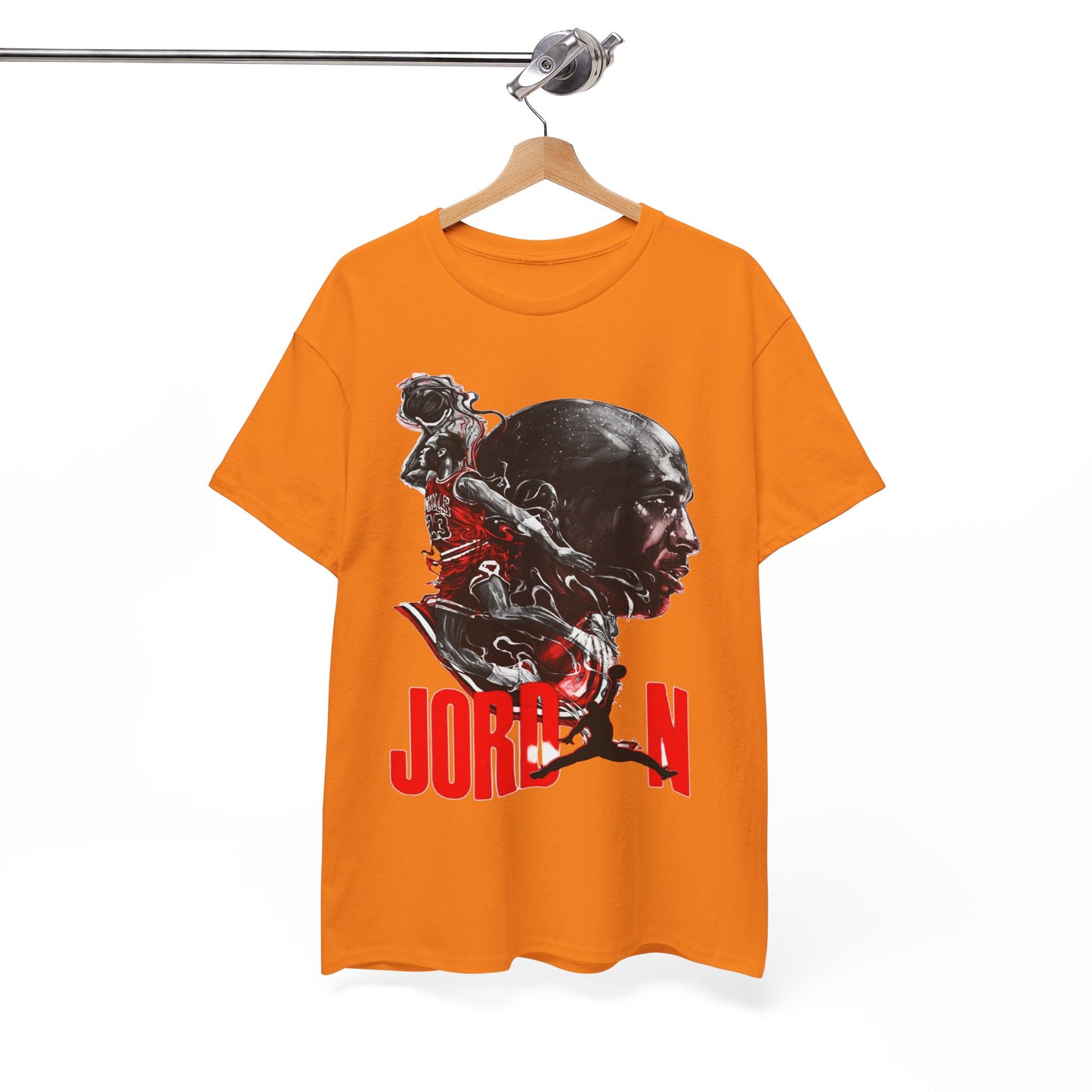 Jordan Inspired Unisex Heavy Cotton Tee - Retro Style Graphic Shirt
