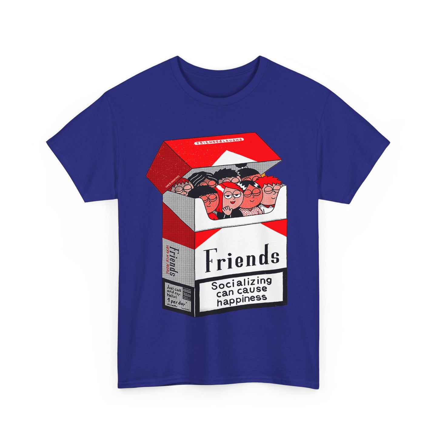 Friends Socializing Unisex Heavy Cotton Tee - Fun Graphic T-Shirt