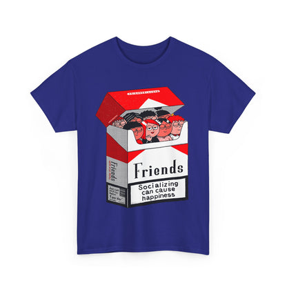 Friends Socializing Unisex Heavy Cotton Tee - Fun Graphic T-Shirt