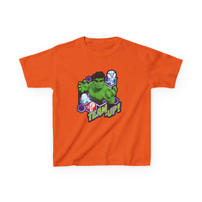 Hulk Team Up Kids Tee, Superhero Shirt, Fun Cotton Tee, Birthday Gift, Team Up T-Shirt, Kids Party Apparel
