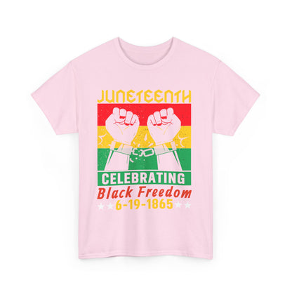 Juneteenth Celebration Tee, Unisex Cotton Shirt, Black Freedom T-Shirt, 6-19-1865 Heritage Top, Summer Festival Apparel, History Shirt