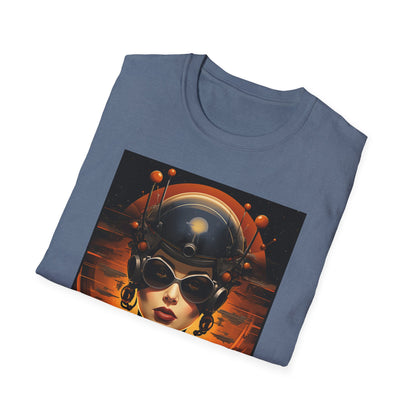 Futuristic Graphic Tee - Unisex Softstyle T-Shirt with Sci-Fi Design
