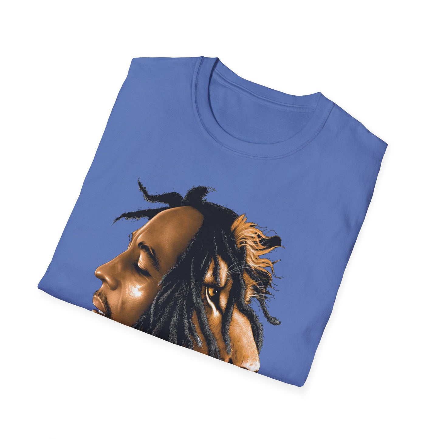 Rasta Lion Unisex Softstyle T-Shirt - Reggae Vibes Inspired Apparel