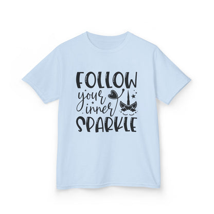 Kids 'Follow Your Inner Sparkle' Tee - Fun Cotton Shirt for Creative Kids