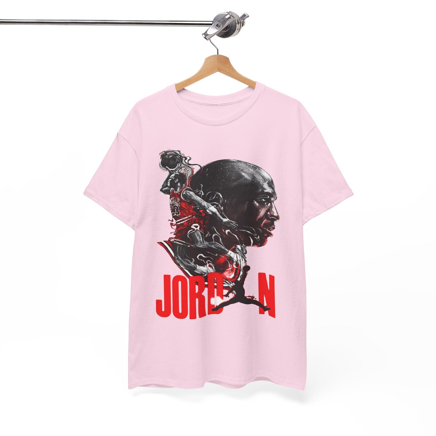 Jordan Inspired Unisex Heavy Cotton Tee - Retro Style Graphic Shirt