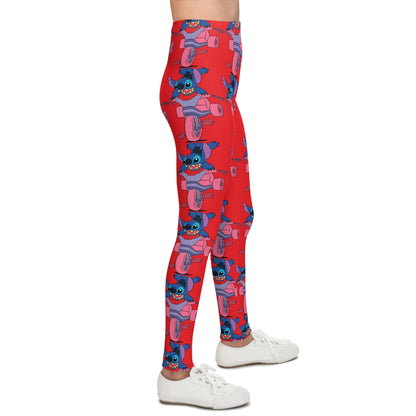 Playful Youth Leggings, Fun Activewear for Kids, Colorful Workout Pants, Gift for Young Athletes, Kids Leggings with Cartoon Design