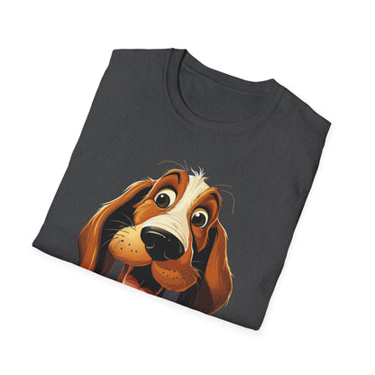 Playful Dog Graphic T-Shirt - Unisex Softstyle Tee for Dog Lovers