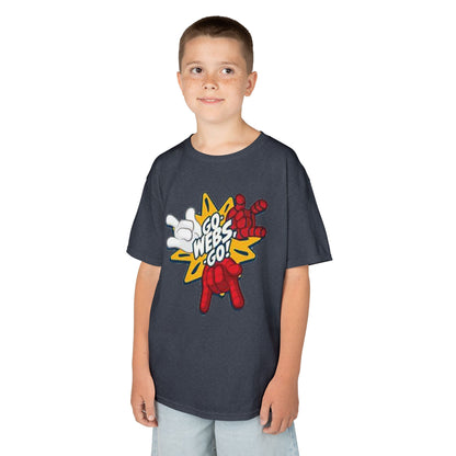Kids Superhero Graphic Tee - Go Webs Go!
