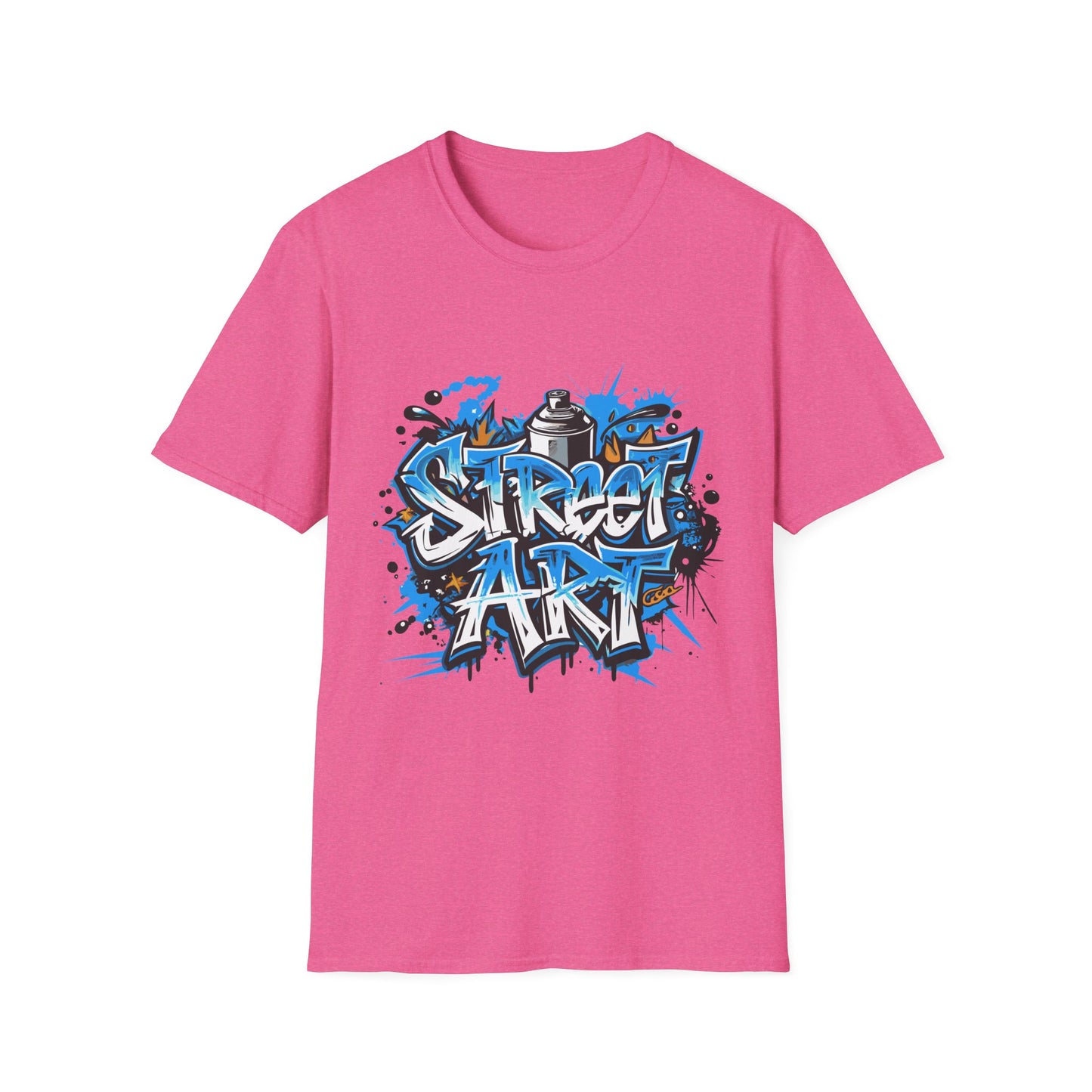 Street Art T-Shirt | Unisex Softstyle Tee, Graffiti Shirt, Urban Vibe Apparel, Casual Streetwear, Gift for Art Lovers