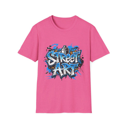 Street Art T-Shirt | Unisex Softstyle Tee, Graffiti Shirt, Urban Vibe Apparel, Casual Streetwear, Gift for Art Lovers