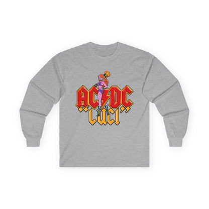 AC/DC Luci Long Sleeve Tee — Retro Rock Band Graphic Shirt
