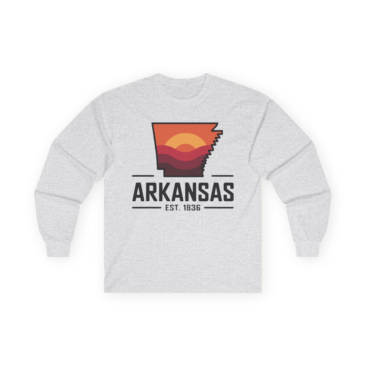 Arkansas Sunset Long Sleeve Tee — AR State Est. 1836