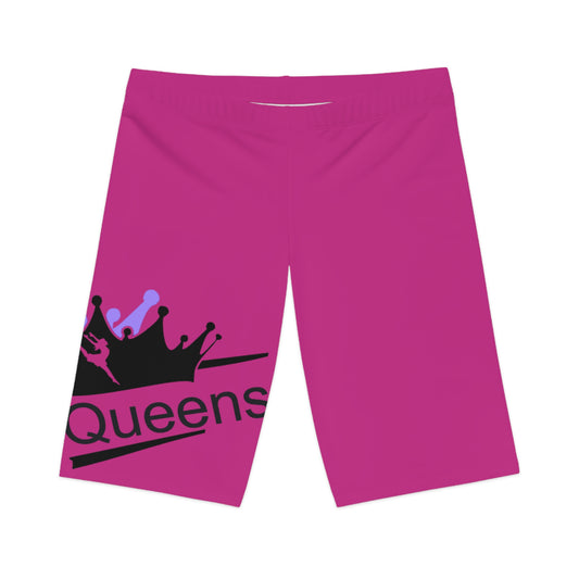 Women's Queen Bike Shorts, Stylish Cycling Fitness Shorts, Activewear, Workout Gear, Gift for Her, Summer Fashion