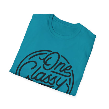 One Classy Bitch Unisex Softstyle T-Shirt - Chic and Playful Statement Tee
