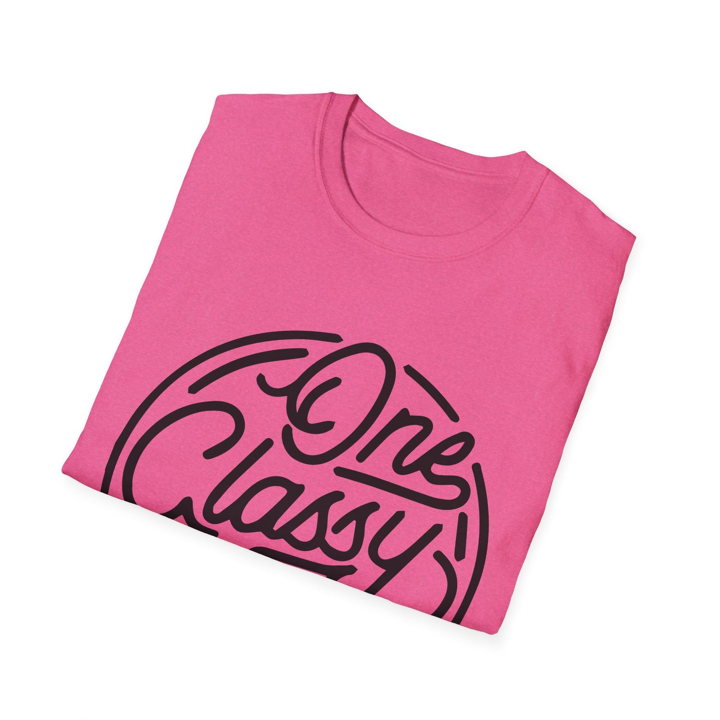 One Classy Bitch Unisex Softstyle T-Shirt - Chic and Playful Statement Tee
